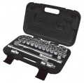 Aurora Tools TLV359 29-Piece SAE/Metric Socket Set, 1/2&quot; Drive-