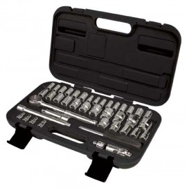 Aurora Tools TLV360 41-Piece SAE/Metric Socket Set, 1/4" and 3/8" Drive-