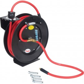 Aurora Tools UAV181 Air/Water Hose Reel, 3/8&amp;quot; x 50', 300 psi-