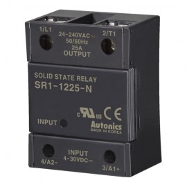 Autonics SR1 Single-Phase Solid State Relay with detachable heatsink, 4 to 30 V DC, 25 A-