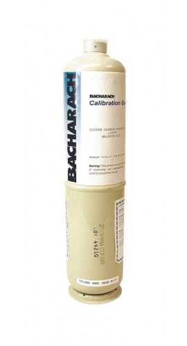 Bacharach 0024-0492 CO Calibration Gas with balance air, 500 ppm, 27.21 gal-