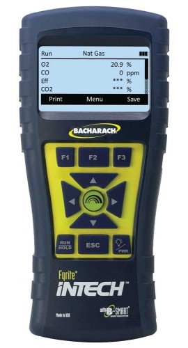 Bacharach 0024-8511 Fyrite InTech Combustion Analyzer, O<sub>2</sub>, CO-