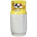 Bacharach 2034-0150 Refrigerant Recovery Cylinder with Float Switch, 30lbs, DOT Approved-