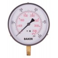 Baker 421AVND Series Pressure Gauge, 0 to 0-500 psi/0-3500 kPa, 4.5&amp;quot; dial, &amp;frac14;&amp;quot; NPT bottom, SS housing-