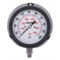 Baker LF45 Series Liquid Filled Pressure Gauge, 0 to 1000 psi/0 to 7000 kPa, 4.5&amp;quot; dial, &amp;frac12;&amp;quot; NPT bottom, impact resistant phenolic case-