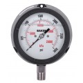 Baker LF45 Series Liquid Filled Pressure Gauge, 0 to 3000 psi/0 to 21,000 kPa, 4.5&amp;quot; dial, &amp;frac14;&amp;quot; NPT bottom, impact resistant phenolic case-