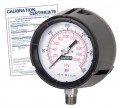Baker LF45 Series Liquid Filled Pressure Gauge, 30&amp;quot;-0 to 60 psi, 4.5&amp;quot; dial, &amp;frac14;&amp;quot; NPT bottom, impact resistant phenolic case,-