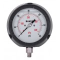 Baker LF45 Series Liquid Filled Pressure Gauge, 0 to 60 psi/0 to 400 kPa, 4.5&amp;quot; dial, &amp;frac12;&amp;quot; NPT bottom, impact resistant phenolic case-