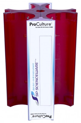 Bel-Art 18982-0109 ProCulture Petri Dish Rack, red, 9.5"-