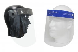 Bel-Art 248741000 Face Shield, CE marked, riveted &amp;#190;" elastic strap-