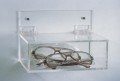Bel-Art 24877-0000 Acrylic Safety Eyewear Holder with lid, 6 x 9 x 3.18&quot;-