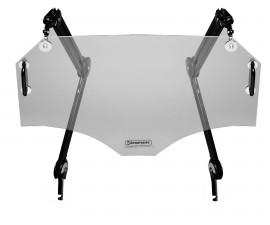 Bel-Art 24966-0003 Plexiglas Splash Shield for island benches with 2 articulating arms, 15 x 24"-