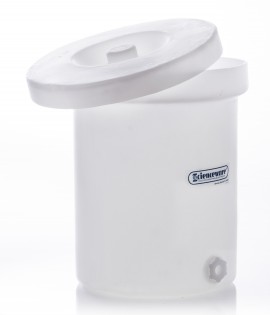 Bel-Art 35106-0000 Polly-Crock Tank with lid, 6 gal, 16"-