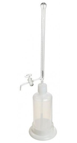 Bel-Art 37915-1025 Borosilicate Glass Automatic Self-Zeroing Burette, 25 mL, 1,000 mL reservoir-