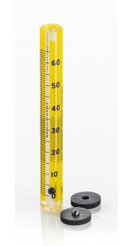 Bel-Art 40400-0005 Riteflow Borosilicate Glass Unmounted Flowmeter, 65 mm, size 1-