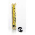 Bel-Art 40400-0030 Riteflow Borosilicate Glass Unmounted Flowmeter, 65 mm, size 5-