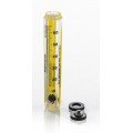 Bel-Art 40400-0030 Riteflow Borosilicate Glass Unmounted Flowmeter, 65 mm, size 5-