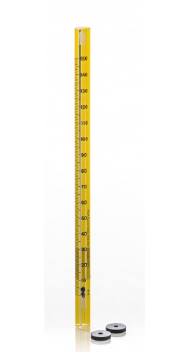 Bel-Art 40401-0035 Riteflow Borosilicate Glass Unmounted Flowmeter, 150 mm, size 1-