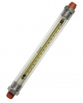 Bel-Art 40403-0325 Riteflow Borosilicate Glass Guarded Flowmeter, 150 mm, size 5-