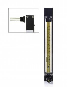 Bel-Art 40405-0075 Riteflow PTFE Mounted Flowmeter, 150 mm, size 2-