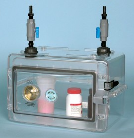 Bel-Art 42075-1002 Secador Mini Gas-Purge Desiccator Cabinet, polystyrene, 10 x 13.3 x 14"-