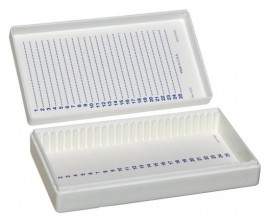 Bel-Art 44577-0000 Microscope Slide Box with hinged cover, holds 100 slides-