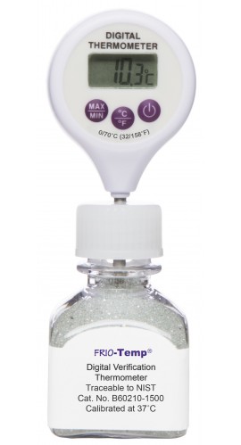 Bel-Art 60210-1500 FRIO Calibrated Electronic Verification Thermometer with Lollipop Stem, 37&amp;deg;C Incubator-