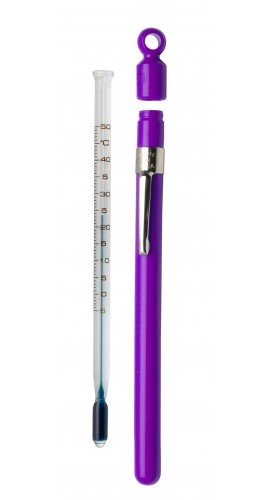 Bel-Art 605700600 Enviro-Safe Thermometer with closed plastic case, -5 to 50&amp;#176;C-