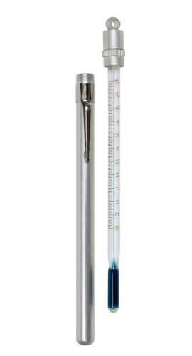 Bel-Art 605701500 Enviro-Safe Thermometer with closed metal case, 0 to 220&amp;#176;F-