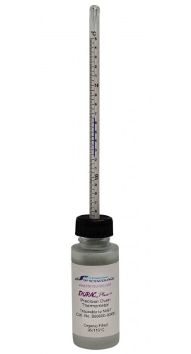 Bel-Art 606000300 DURAC Plus Oven Verification Thermometer, 7.9", 95 to 115&amp;#176;C-