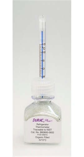 Bel-Art 606000600 DURAC Plus Refrigerator Verification Thermometer, 23 to 59°F (-5 to 15°C)-