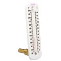 Bel-Art 608070000 DURAC Hot Water/Refrigerant Line Thermometer, 40 to 260&amp;#176;F, brass well-