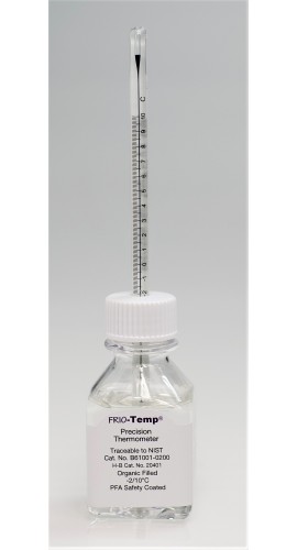 Bel-Art 610010200 FRIO-Temp Refrigerator Verification Thermometer with 60 ml Enviro-Safe-filled bottle, -2 to 10&amp;#176;C-