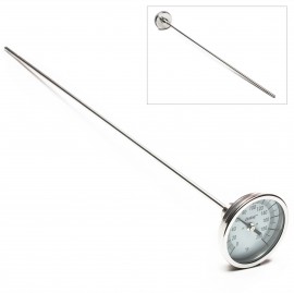 Bel-Art 613109400 DURAC Bi-Metal Thermometer with &amp;#189; NPT, 24&quot; stem, 0 to 200&amp;#176;F-