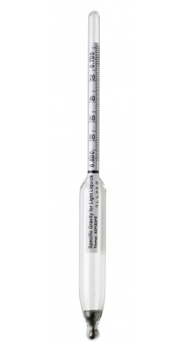 Bel-Art 618014400 DURAC Plain Specific Gravity Hydrometer, 0.940 to 1.010, 6.5"-
