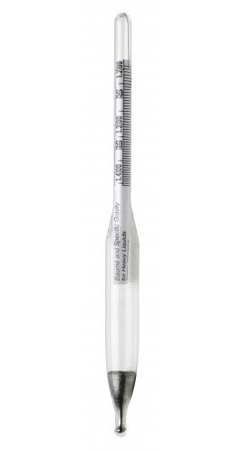 Bel-Art 618060800 DURAC Specific Gravity and Baume Hydrometer, 1.000 to 1.225, 0 to 25&amp;#176;-