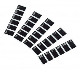 Bel-Art 62010-0000 Liquid Crystal Disposable Forehead Stick-On Thermometer Strips, 100-pack, 94 to 104&amp;deg;F-