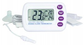 Bel-Art B60900-3200 H-B DURAC Calibrated Electronic Thermometer with waterproof sensor, -58 to 158&amp;deg;F (-50 to 70&amp;deg;C), 2.05 x 0.7&quot;-