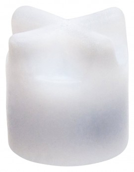 Bel-Art F37125-0014 SpinFin Magnetic Alnico Stirring Bar, Teflon Coated, 7.9 x 9.5mm, White-