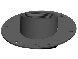 BinMaster 416-0424 M7 20&amp;deg; Mounting Plate, 3&amp;quot; NPT, 7&amp;quot; diameter-