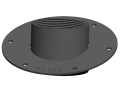 BinMaster 416-0424 M7 20&amp;deg; Mounting Plate, 3&amp;quot; NPT, 7&amp;quot; diameter-