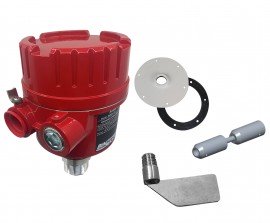 BinMaster BMRX Standard Rotary Level Indicator Kit with single-vane paddle and top mount coupler-