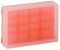 Bio Plas 0032F Preparation Rack, with cover, 96 Wells, Fluorescent Orange, (Pack of 5)-