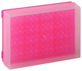 Bio Plas 0033F Preparation Rack, with cover, 96 Wells, Fluorescent Pink, (Pack of 5)-