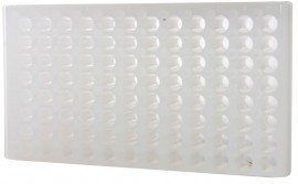 Bio Plas 0090 Microcentrifuge Tube Rack, 96 Wells, Natural, (Pack of 5)-