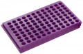 Bio Plas 0097 Microcentrifuge Tube Rack, 96 Wells, Lavender, (Pack of 5)-