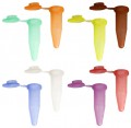 Bio Plas 4049S G-Tube Rainbow Sterile Premium Flat-Top Microcentrifuge Tube, 0.6 mL, 500-pack-
