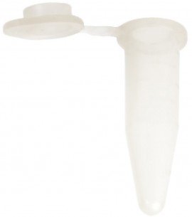 Bio Plas 4167SLS50 Siliconized Flat Top Microcentrifuge G-Tube, 1.5mL, Sterile, 50/Bag to 5 Bags/Pk, Natural, (Pack of 250)-