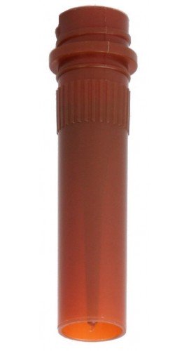 Bio Plas 4201SB Conical Microcentrifuge Tube with Skirt Screw Top, Sterile, 0.5mL, Amber, (Pack of 1000)-