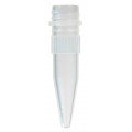 Bio Plas 4202SC Conical Skirt Screw Top Microcentrifuge Tube and Cap, Sterile, 1.5mL, Natural, (Pack of 1000)-